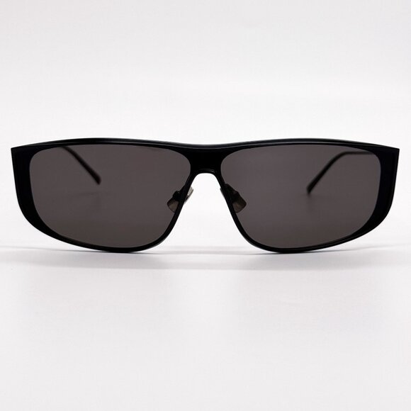 NEW SAINT LAURENT SL605 LUNA 002 SILVER SUNGLASSES SL 605 SHIELD - Picture 1 of 11